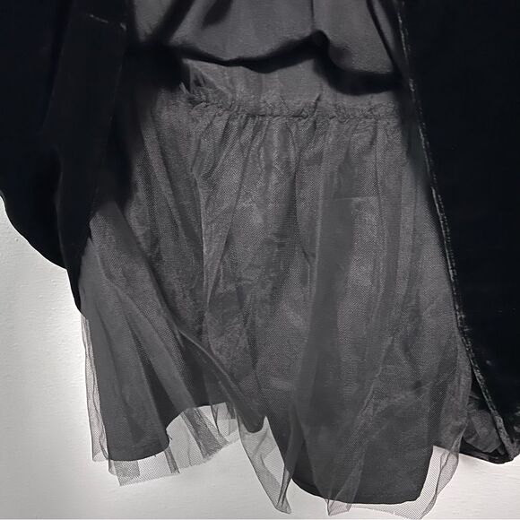 Etcetera Black Velvet Skirt With Small Shutter-like Waist Size 6 - Picture 4 of 7